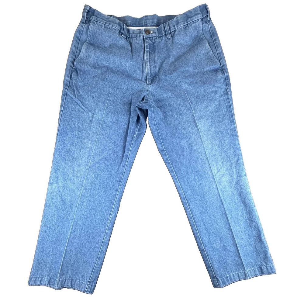 Haggar Jeans Mens 38x29 Classic Fit Work To Weekend Denim Blue Made Mexico
